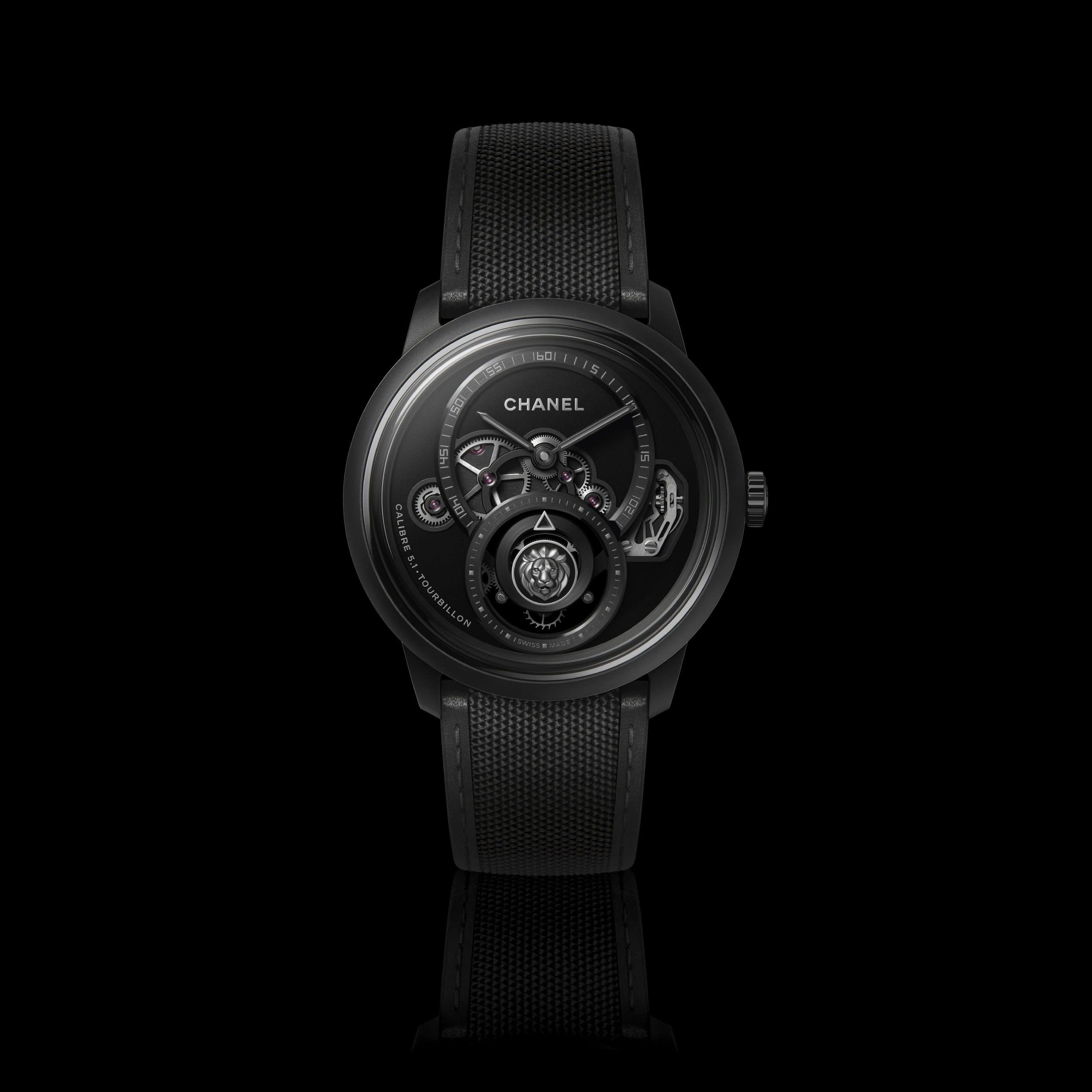 Chanel Debuts the Monsieur Lion Tourbillon Black Edition